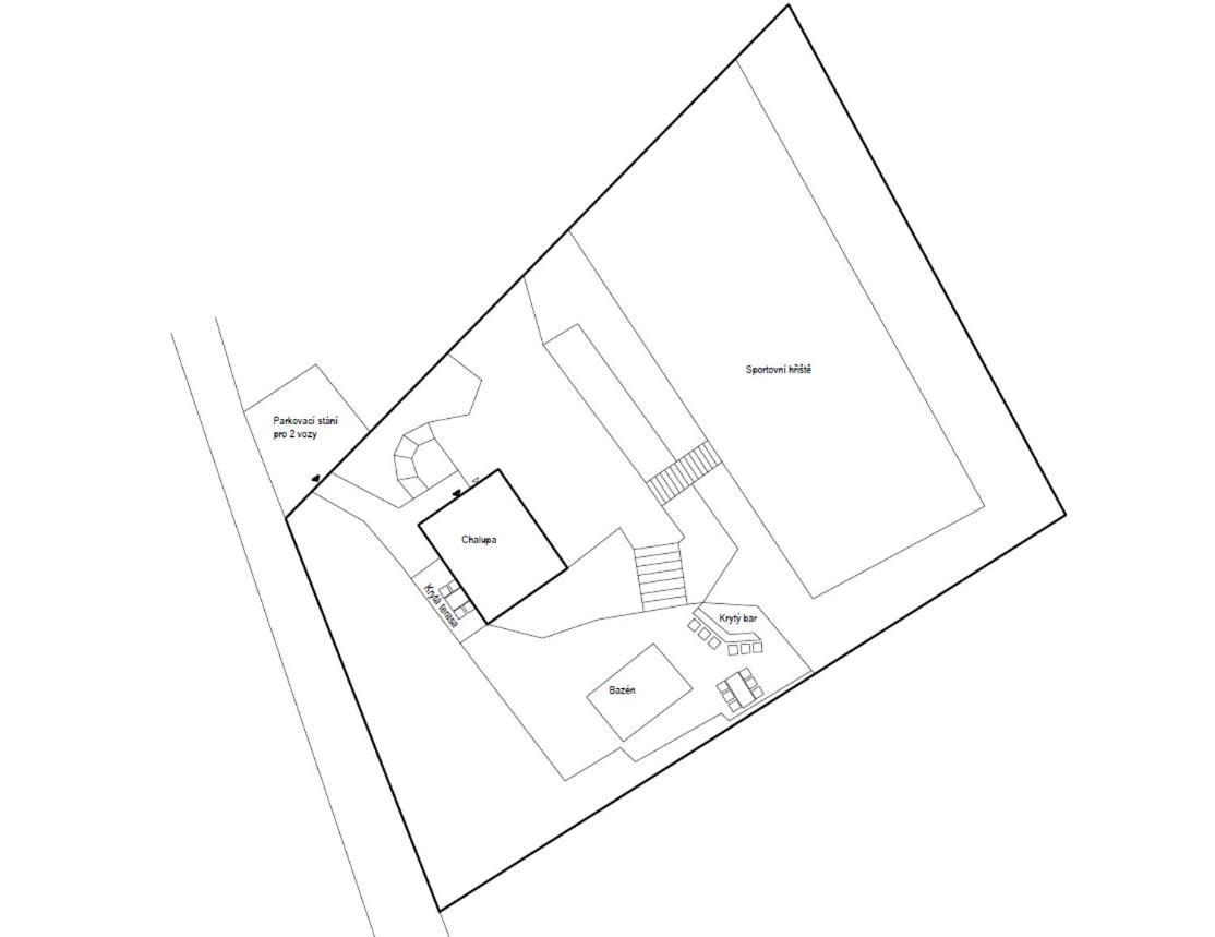 Private Summer House With Swimming Pool, Beach Bar And Pit For Football And Volleyball Hvezdonice Exterior photo